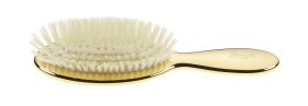 Golden brush. small. with white bristles and nylon reinforcemente 