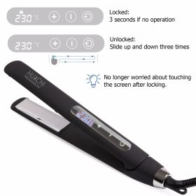 Hair Straightener Curler Ceramic Flat Irons Touch-Screen Intelligent Digital Electric 2 in