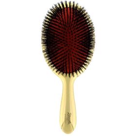 Janeke Gold Paddle Hairbrush with Pure Boar Bristle