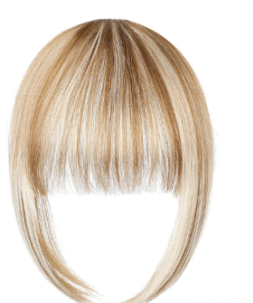 Natural Human Hair Short clip on bangs Blonde 09